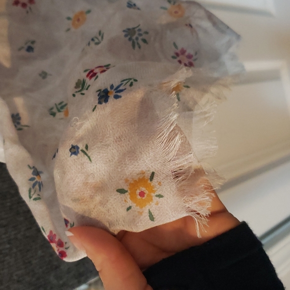 Coach Silk Modal Floral Scarf - Picture 3 of 5